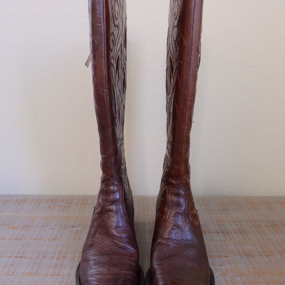 Born Byrne Brown Western Boot Size 6.5M - Picture 5 of 13